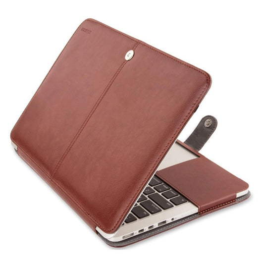 MOSISO Compatible with MacBook Pro Retina 13 inch Case A1502 A1425 2015-2012 Release, PU Leather Portfolio Protective Stand Cover Sleeve