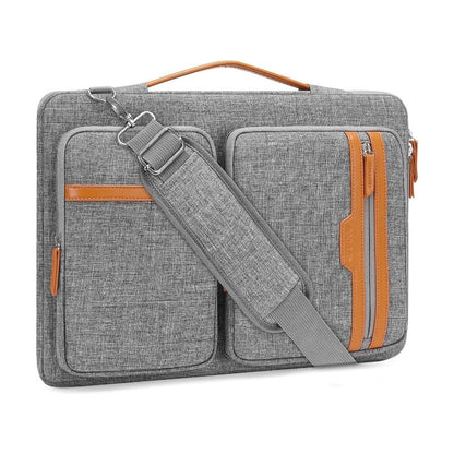 MOSISO 360 Shockproof Multi-Pocket Business Laptop Bag with Detachable Shoulder Strap, Handle & Luggage Sleeve, Fits 15.6 Inch MacBook HP Dell Notebook