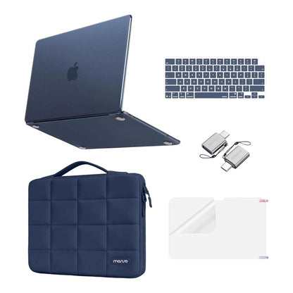 MOSISO Compatible with MacBook Neo Case 13 inch 2026 Release A3404, Seamlessly Closes Scratches & Fingerprints Resistant Hard Shell&Sixteen Grid Puffy Bag&Keyboard Skin&Type C&ScreenFilm