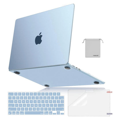 MOSISO for MacBook Air 15 inch Case M5-M2 2026-2023 A3448 A3241 A3114 A2941, 4 in 1 Kit Seamlessly Closes Anti-Fingerprints Matte Hard Shell,Great for Business Travel Study