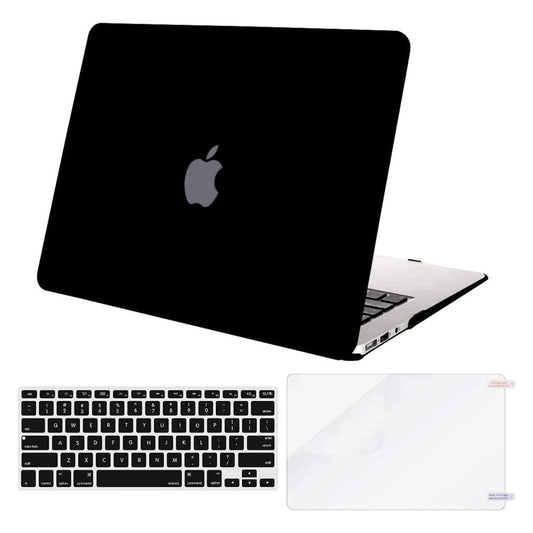 MOSISO Plastic Hard Shell Case & Keyboard Cover Skin & Screen Protector Only Compatible with MacBook Air 11 inch (Models: A1370 & A1465)
