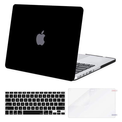 MOSISO Case Only Compatible with MacBook Pro Retina 13 inch (Models: A1502 & A1425) (Older Version Release 2015 - end 2012), Plastic Hard Shell Case & Keyboard Cover & Screen Protector, Midnight Green