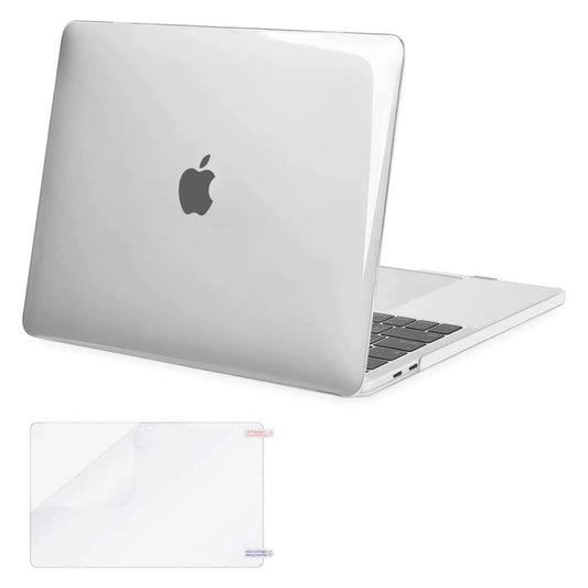 MOSISO Compatible with MacBook Pro 15 inch Case 2019 2018 2017 2016 Release A1990 A1707 with Touch Bar, Plastic Hard Shell Case Cover & Screen Protector