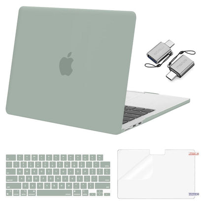 MOSISO Compatible with MacBook Air 13 inch Case M2-M5 2022-2026 A3449 A3240 A3113 A2681, 3 in 1 Heavy Duty Crack Resistant Hard Case with TPU Bumper