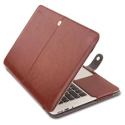 MOSISO Compatible with MacBook Air 13 inch Case A1369 A1466 Older Version 2010-2017 Release, PU Leather Case Portfolio Protective Stand Cover Sleeve