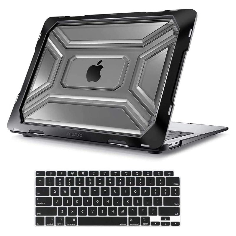 MOSISO Rugged Heavy‑Duty‑TPU‑Bumper‑2‑In‑1‑Kit,MacBook‑Air‑13‑M1(A2179/A2337),Hard‑Shell & Silicone‑Keyboard‑Cover