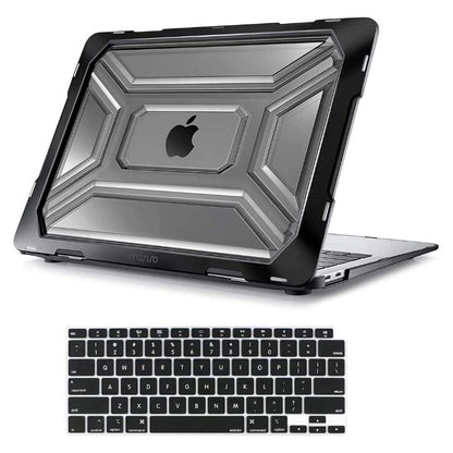 MOSISO Compatible with MacBook Air 13 inch Case 2020-2022 Release A2337 M1 A2179 with Retina Display Touch ID, Heavy Duty Plastic Hard Shell Case with TPU Bumper & Keyboard Cover