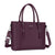 MOSISO PU Leather Laptop Tote Bag for Women, Waterproof Large Capacity Business Work Briefcase Shoulder Laptop Bag