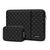 MOSISO 9-11 inch Tablet Sleeve Case for iPad A16 2025, iPad Air 11 inch M3 M2, iPad Pro 11 M4, iPad 10/9/8/7th, Galaxy Tab A9+/S9/S8/Plus 11, Square Quilted Vertical Bag with Small Case, Chalk Pink
