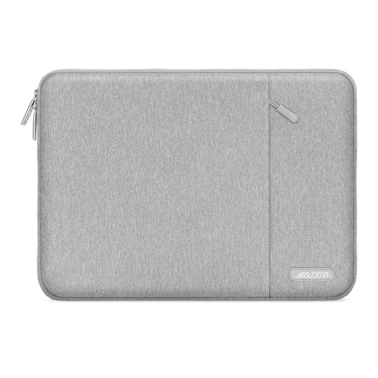 MOSISO 9-11 inch Tablet Sleeve Case for iPad A16 2025, iPad Air 11 inch M3 M2, iPad Pro 11 M4, iPad 10/9/8/7th, Galaxy Tab A9+/S9/S8/Plus 11, Polyester Vertical Bag with Pocket, Gray