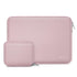 MOSISO 12.9 inch Tablet Sleeve Case for iPad Pro 13 M4 & iPad Air 13 M3 M2, iPad Pro 12.9 M2 M1 6/5th with Magic Keyboard&Smart Keyboard Folio, Neoprene Carrying Bag with Small Case, Pink