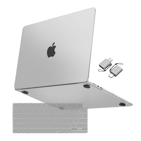 MOSISO Compatible with MacBook Air 13 inch Case 2025 2024 2023 2022 M4 A3240 M3 A3113 M2 A2681, Ultra-Thin Natural Original Color Hard Case&Keyboard Cover&Type C for MacBook Air 13.6, Frost Clear Visit the MOSISO Store