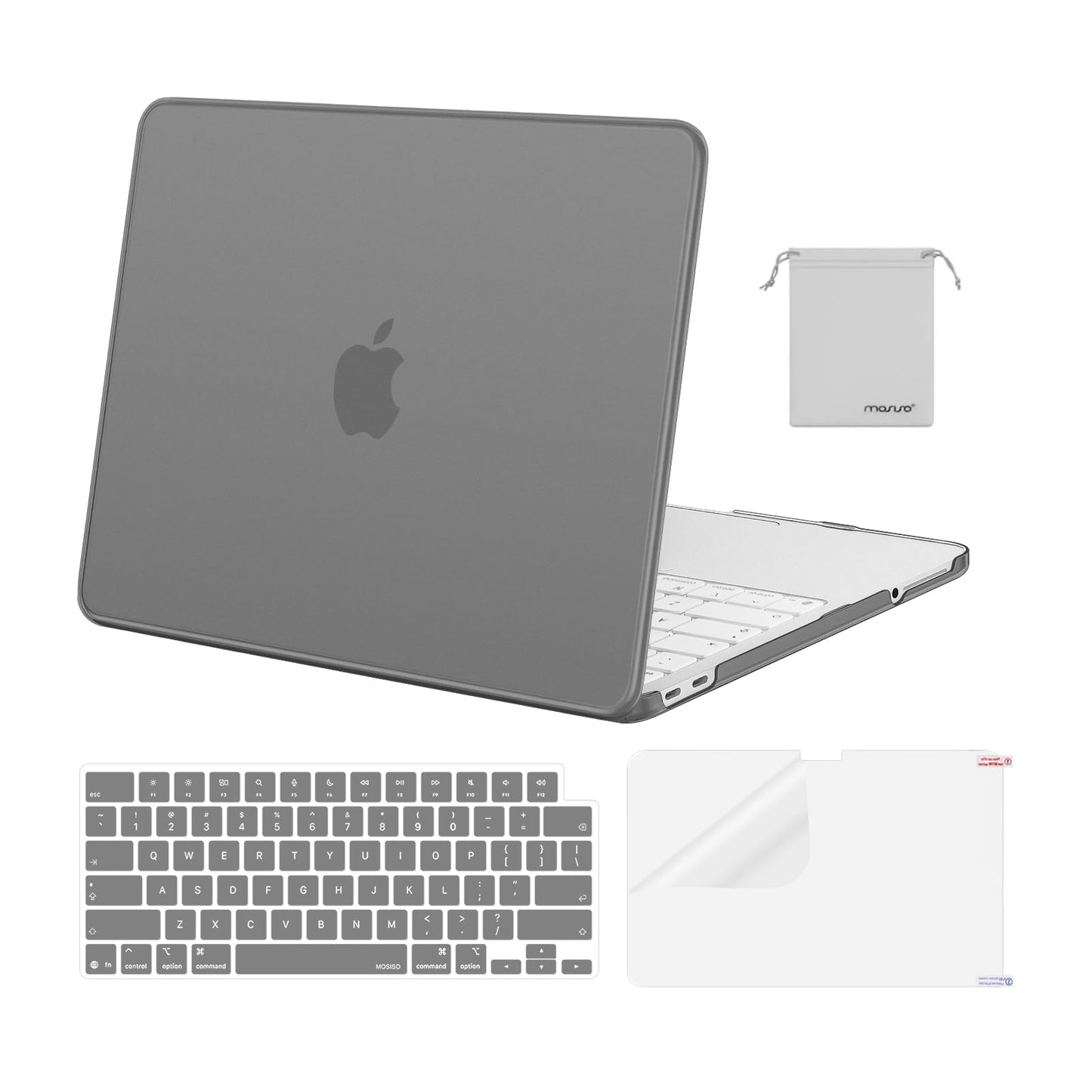 MOSISO Compatible with MacBook Neo Case 13 inch 2026 Release Model A3404 with A18 Pro Chip, 4 in 1 Kit Precision Fit Crack & Scratch Resistant Protective Hard Shell Case Cover, Crystal Clear