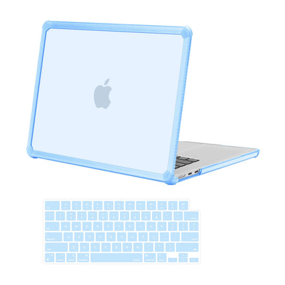 MOSISO Compatible with MacBook Air 15 inch Case 2025 2024 2023 Release M4 A3241 M3 A3114 M2 A2941, Anti-Cracking&Anti-Fingerprint Heavy Duty Hard Shell with TPU Bumper&Keyboard Cover, Emerald Green