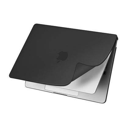 MOSISO Compatible with MacBook Air 13 inch Case 2025 2024 2023 2022 M4 A3240 M3 A3113 M2 A2681, Shockproof Anti-Fingerprint Scratch Resistant PP Matte Cover for MacBook Air 13.6 inch Case, Black