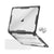 MOSISO Compatible with MacBook Air 15 inch Case 2025 2024 2023 Release M4 A3241 M3 A3114 M2 A2941, Symmetric Geometric Heavy Duty Plastic Hard Shell with TPU Bumper&Keyboard Cover&Type C, Transparent