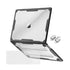 MOSISO Compatible with MacBook Air 15 inch Case 2025 2024 2023 Release M4 A3241 M3 A3114 M2 A2941, Symmetric Geometric Heavy Duty Plastic Hard Shell with TPU Bumper&Keyboard Cover&Type C, Transparent