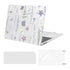 MOSISO Compatible with MacBook Air 13 inch Case 2022 2021 2020 2019 2018 A2337 M1 A2179 A1932, Plastic Meadow Floral Hard Shell&Keyboard Cover&Screen Film for MacBook Air 13.3 inch Case, Transparent
