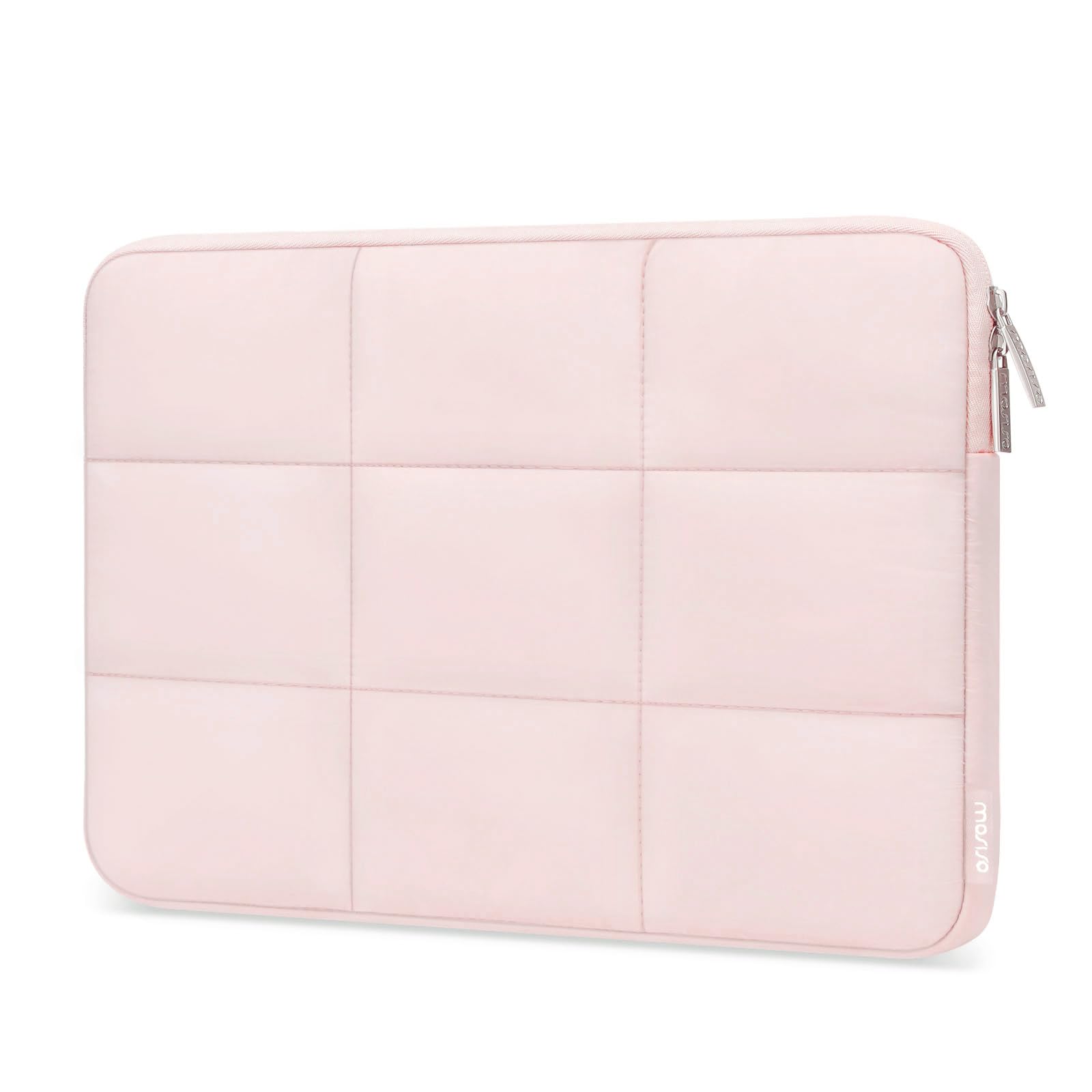 MOSISO 12.9 inch Tablet Sleeve Case for iPad Pro 13 M4 & iPad Air 13 | M3 M2 | iPad Pro 12.9 M2 M1 6/5th | with Magic Keyboard&Smart Keyboard Folio | Rectangle Quilted Puffy Carrying Case | Sand