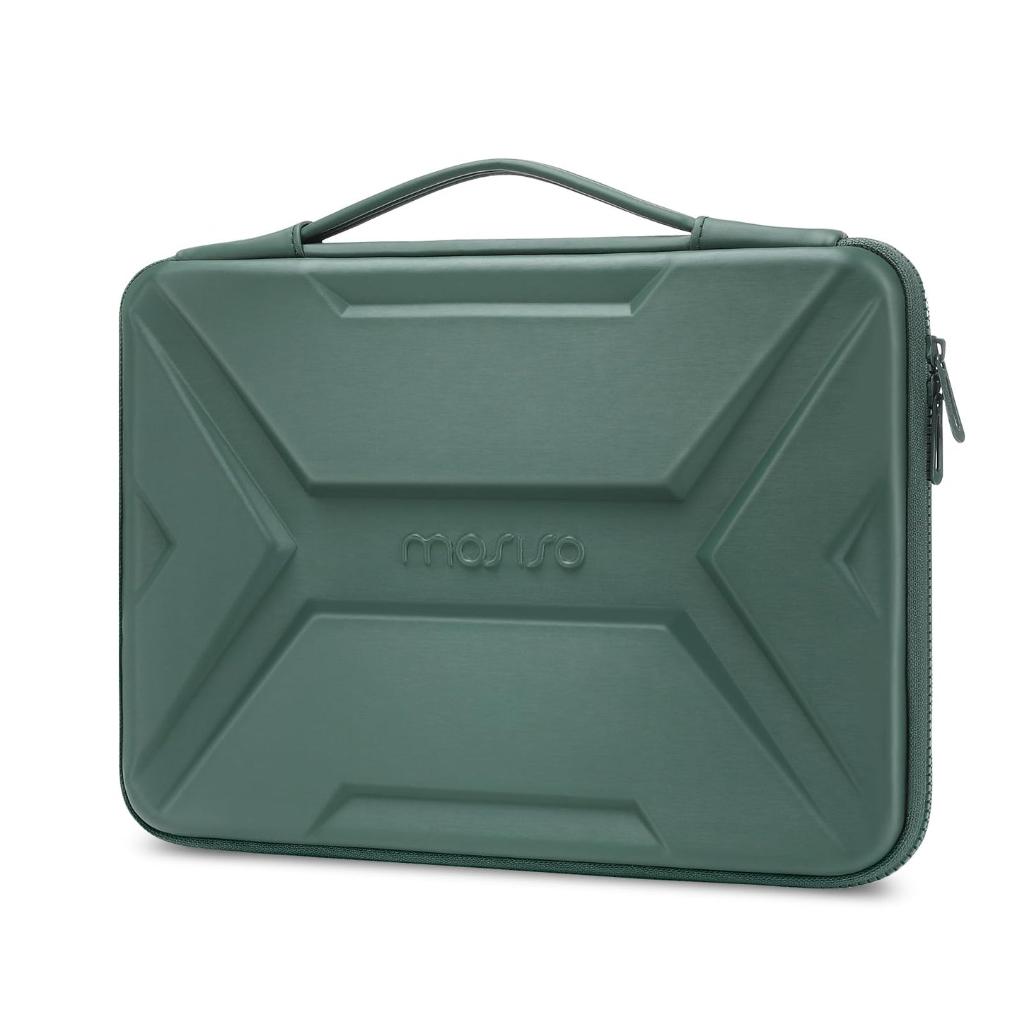 MOSISO 15-16 inch Laptop Hard Case, 15.6 inch Waterproof Shockproof Computer Bag Compatible with MacBook HP Dell,Artistic Geometric EVA Carrying Sleeve Laptop Case Hard Shell with Handle, Black