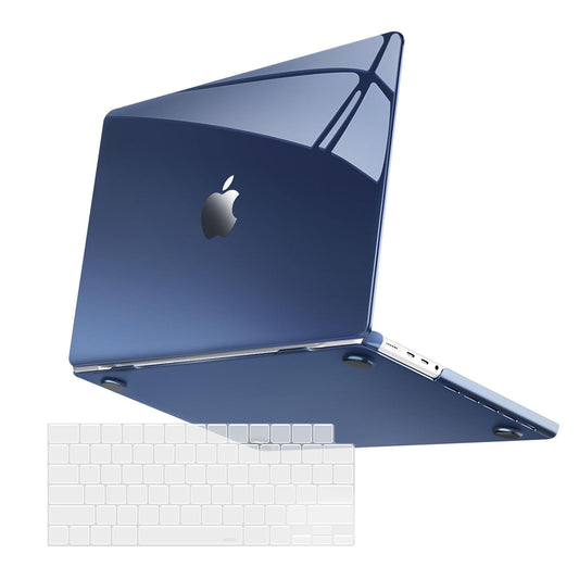 MOSISO Compatible with MacBook Pro 14 inch Case 2025-2021 M4 M3 M2 M1 A3112 A3185 A3401 A2918 A2992 A2779 A2442, Surpass Natural Beauty Protective Plastic Hard Shell&Keyboard Cover, Crystal Midnight