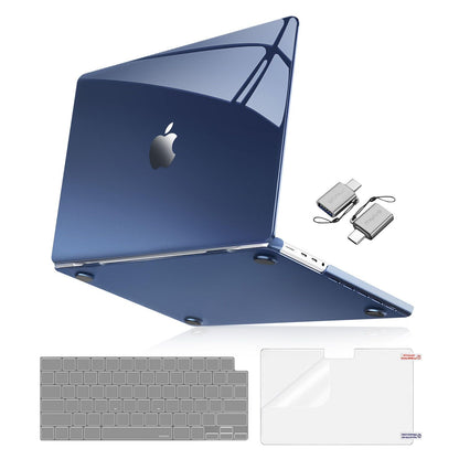 MOSISO Compatible with MacBook Pro 16 inch Case 2025 2024 2023 2022 2021 M4 M3 M2 M1 A3403 A3186 A2991 A2780 A2485,Surpass Natural Beauty Hard Case&Keyboard Cover&Screen Film&Type C, Crystal Midnight