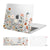MOSISO Compatible with MacBook Pro 13 inch Case 2025, 2024, 20223-2016 M2 M1 A2338 A2251 A2289 A2159 A1989 A1708 A1706, Plastic Garden Flowers Hard Case&Keyboard Cover&Screen Protector, Pink