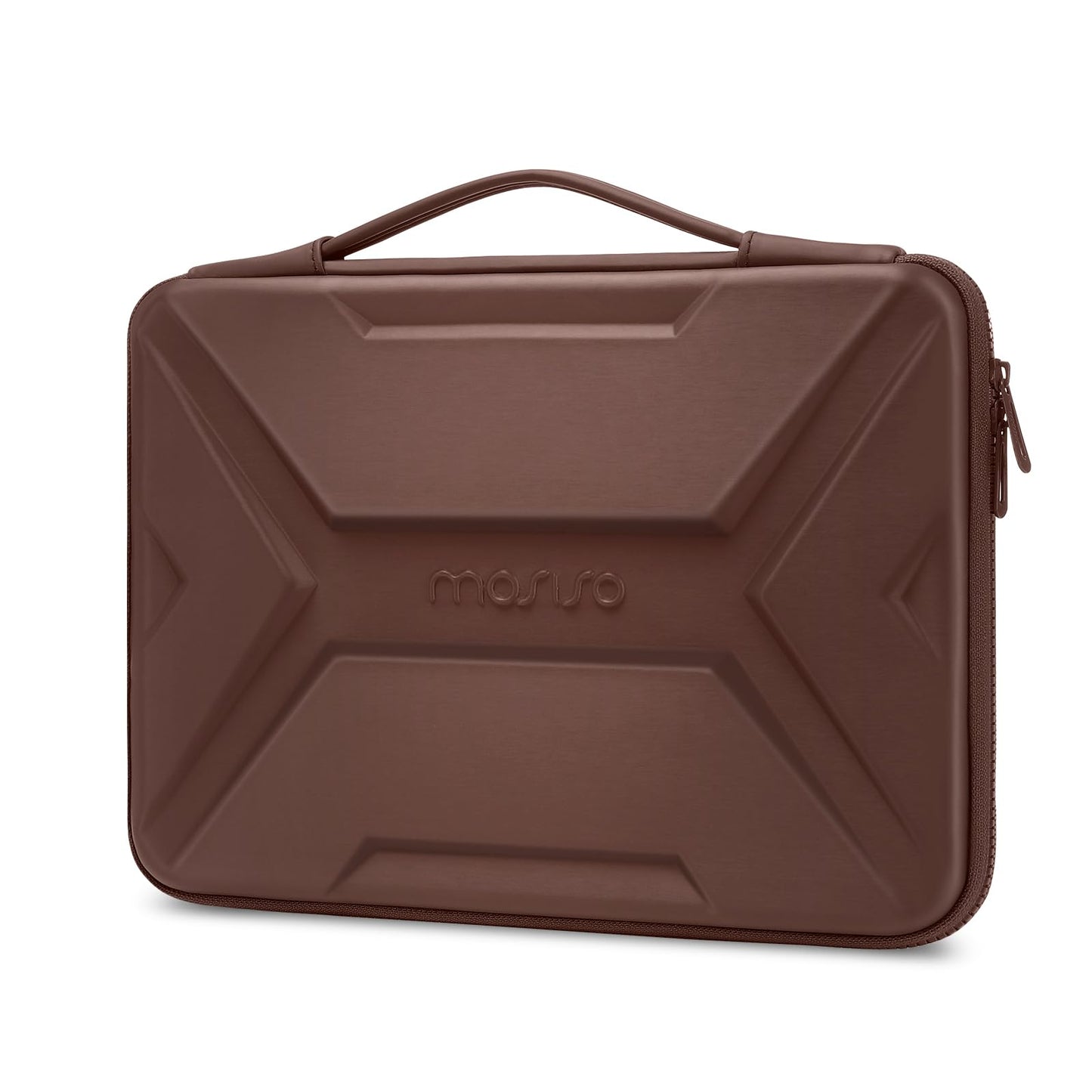 MOSISO 15-16 inch Laptop Hard Case, 15.6 inch Waterproof Shockproof Computer Bag Compatible with MacBook HP Dell,Artistic Geometric EVA Carrying Sleeve Laptop Case Hard Shell with Handle, Black