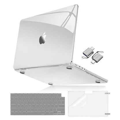 MOSISO Compatible with MacBook Pro 16 inch Case 2025 2024 2023 2022 2021 M4 M3 M2 M1 A3403 A3186 A2991 A2780 A2485,Surpass Natural Beauty Hard Case&Keyboard Cover&Screen Film&Type C, Crystal Midnight