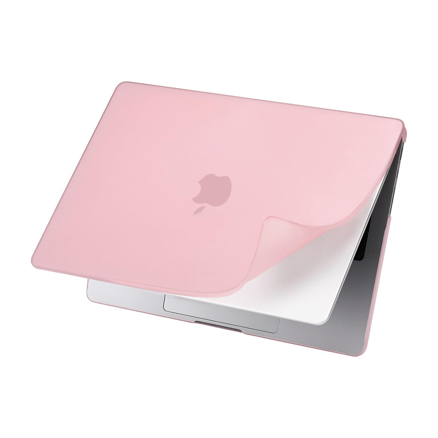 MOSISO Compatible with MacBook Pro 14 inch Case 2025-2021 M4 M3 M2 M1 A3112 A3185 A3401 A2918 A2992 A2779 A2442, Shockproof Anti-Fingerprint Scratch Resistant PP Matte Soft Case Cover, Pink