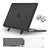 MOSISO Compatible with MacBook Air 13 inch Case 2025 2024 2023 2022 M4 A3240 M3 A3113 M2 A2681, Heavy Duty Hard Case with Kickstand&Keyboard Cover&Screen Film&Type C for MacBook Air 13.6, Pink