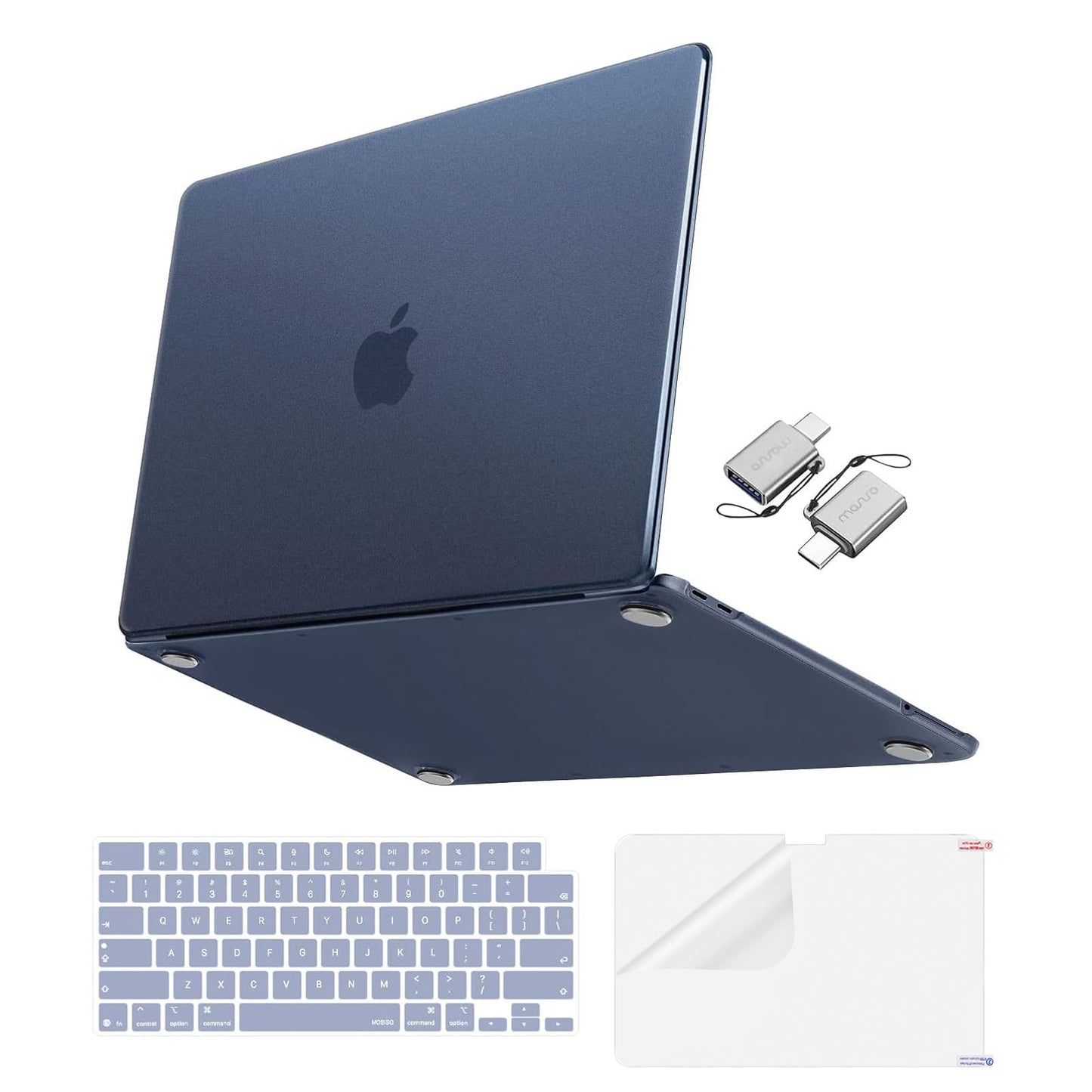 MOSISO Matte Finish Case Compatible with MacBook Neo 13 inch 2026 Release Model A3404, 4 in 1 Kit Ultra-Thin Exact-Fit Scratches & Fingerprints Resistant Protective Hard Shell Case Cover, Matte Clear