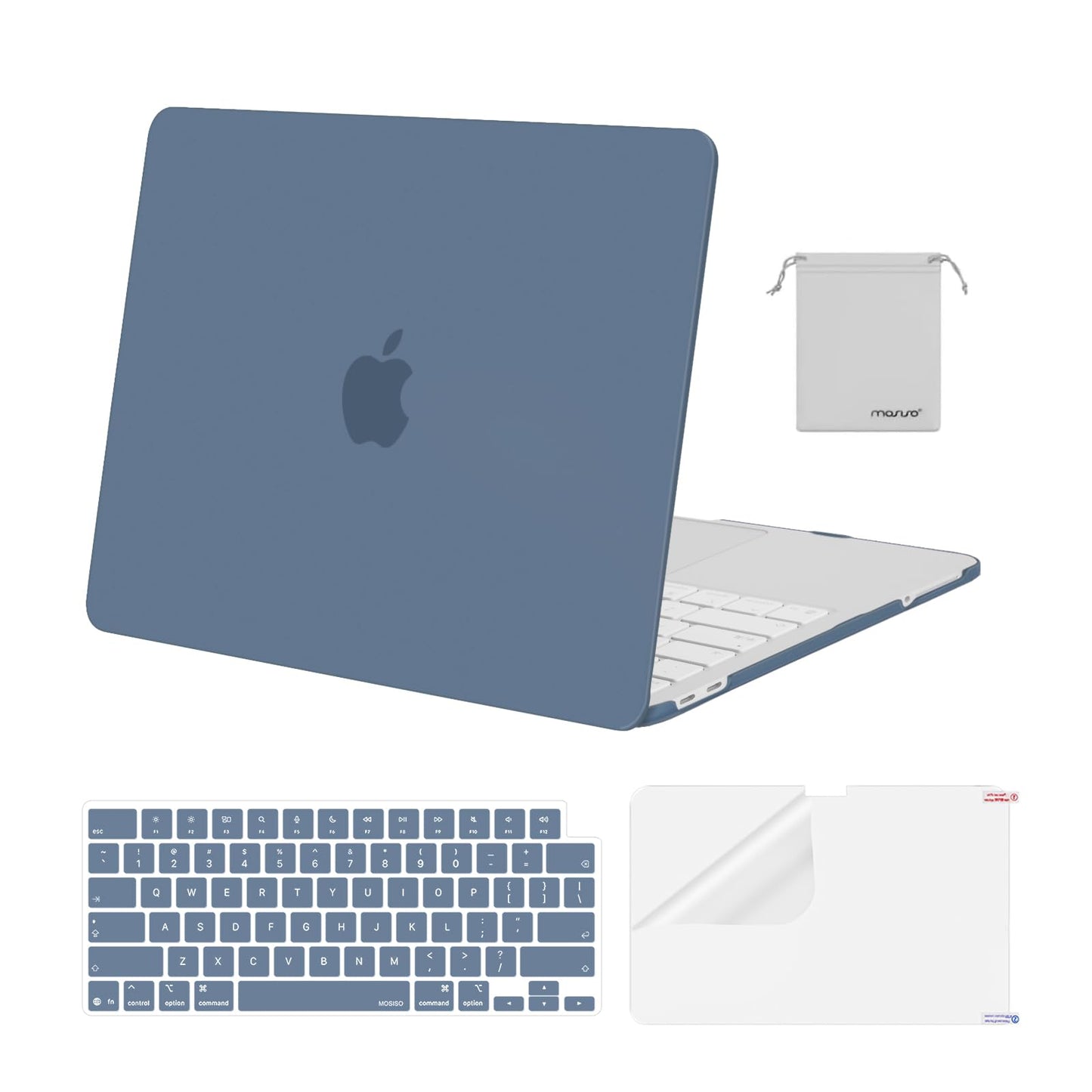 MOSISO Compatible with MacBook Neo Case 13 inch 2026 Release Model A3404 with A18 Pro Chip, 4 in 1 Kit Precision Fit Crack & Scratch Resistant Protective Hard Shell Case Cover, Crystal Clear
