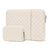 MOSISO 13-16 inch Laptop Case/Sleeve Compatible with MacBook Air M4-M1 | Compatible with MacBook Pro M2 M1 2025-2016 | Square Quilted Vertical Computer Bag | with Pocket & Small Case | Chalk Pink