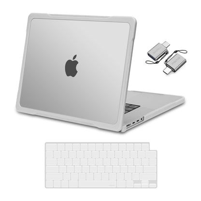 MOSISO Compatible with MacBook Pro 16 inch Case 2025-2021 M4 M3 M2 M1 A3403 A3186 A2991 A2780 A2485, Soft TPU Bumper Anti-Scratch&Anti-Fingerprint Hard Shell Case&Keyboard Film&Type C, Khaki