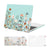 MOSISO Compatible with MacBook Air 13 inch Case 2025-2022 M4 A3240 M3 A3113 M2 A2681, Plastic Garden Flowers Hard Shell&Keyboard Cover&Screen Film Compatible with MacBook Air 13.6 inch, Transparent