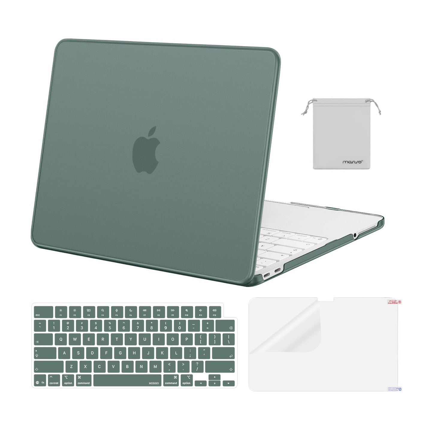 MOSISO Compatible with MacBook Neo Case 13 inch 2026 Release Model A3404 with A18 Pro Chip, 4 in 1 Kit Precision Fit Crack & Scratch Resistant Protective Hard Shell Case Cover, Crystal Clear