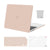 MOSISO Compatible with MacBook Air 13 inch Case 2025 2024 2023 2022 M4 A3240 M3 A3113 M2 A2681, Plastic Hard Shell&Keyboard Cover&Screen Film&Pouch for MacBook Air 13.6 inch Case, Baby Pink