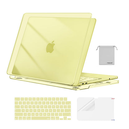 MOSISO Compatible with MacBook Neo Case 13 inch 2026 Release Model A3404 with A18 Pro Chip, 4 in 1 Kit Precision Fit Crack & Scratch Resistant Protective Hard Shell Case Cover, Crystal Clear