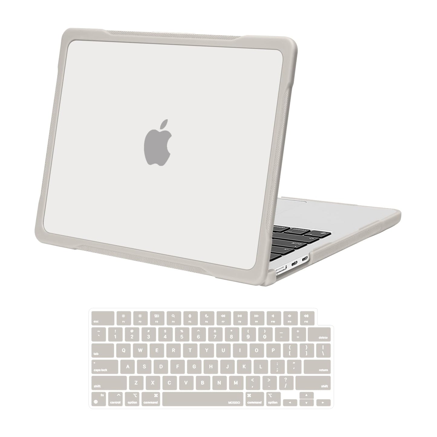 MOSISO Compatible with MacBook Air 13 inch Case 2025 2024 2023 2022 M4 A3240 M3 A3113 M2 A2681,Soft TPU Bumper Anti-Cracking&Anti-Fingerprint Hard Case&Keyboard Skin for MacBook Air 13.6, Pink