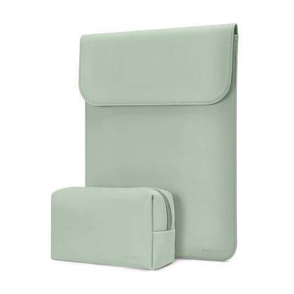 MOSISO Laptop Case 13 inch, 13 inch Laptop Sleeve Compatible with MacBook Air M4 M3 M2 M1 2025-2018 / Pro M2 M1 2025-2016, Faux Suede Leather Case with Small Bag, Baby Blue