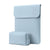 MOSISO Laptop Case 13 inch, 13 inch Laptop Sleeve Compatible with MacBook Air M4 M3 M2 M1 2025-2018 / Pro M2 M1 2025-2016, Faux Suede Leather Case with Small Bag, Baby Blue