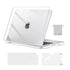MOSISO Compatible with MacBook Air 13 inch Case 2025 2024 2023 2022 M4 A3240 M3 A3113 M2 A2681, Plastic Hard Shell&Keyboard Cover&Screen Film&Pouch for MacBook Air 13.6 inch Case, Crystal Clear
