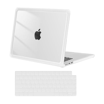 MOSISO Compatible with MacBook Air 15 inch Case 2025 2024 2023 Release M4 A3241 M3 A3114 M2 A2941, Anti-Cracking&Anti-Fingerprint Heavy Duty Hard Shell with TPU Bumper&Keyboard Cover, Emerald Green