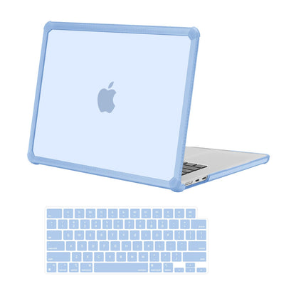 MOSISO Compatible with MacBook Air 15 inch Case 2025 2024 2023 Release M4 A3241 M3 A3114 M2 A2941, Anti-Cracking&Anti-Fingerprint Heavy Duty Hard Shell with TPU Bumper&Keyboard Cover, Emerald Green