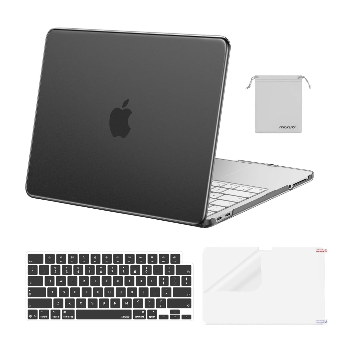 MOSISO Compatible with MacBook Neo Case 13 inch 2026 Release Model A3404 with A18 Pro Chip, 4 in 1 Kit Precision Fit Crack & Scratch Resistant Protective Hard Shell Case Cover, Crystal Clear