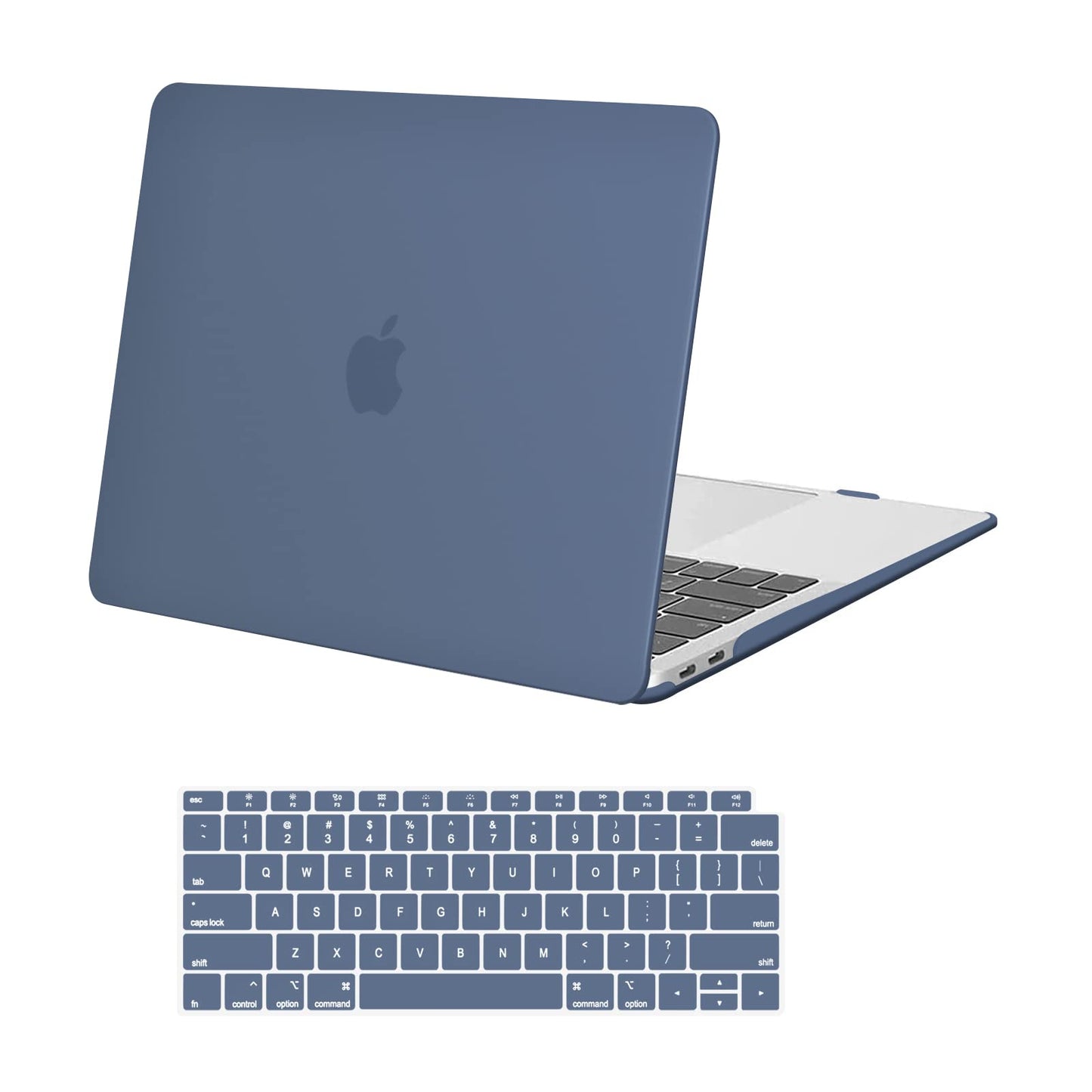 MOSISO Compatible with MacBook Air 13 inch Case 2022 2021 2020 2019 2018 Release A2337 M1 A2179 A1932 Touch ID, Plastic Hard Shell Cover&Keyboard Cover for MacBook Air 13.3 inch Case, Black