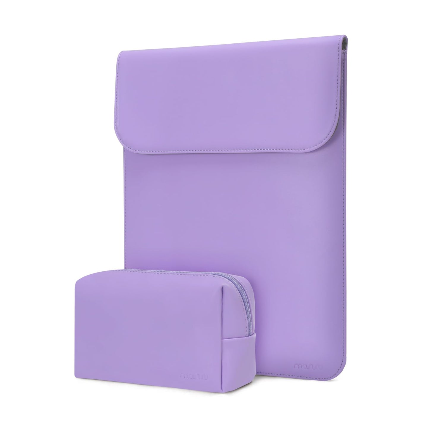 MOSISO Laptop Case 13 inch, 13 inch Laptop Sleeve Compatible with MacBook Air M4 M3 M2 M1 2025-2018 / Pro M2 M1 2025-2016, Faux Suede Leather Case with Small Bag, Baby Blue