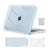 MOSISO Compatible with MacBook Air 13 inch Case 2025 2024 2023 2022 M4 A3240 M3 A3113 M2 A2681, Plastic Hard Shell&Keyboard Cover&Screen Film&Pouch for MacBook Air 13.6 inch Case, Baby Pink