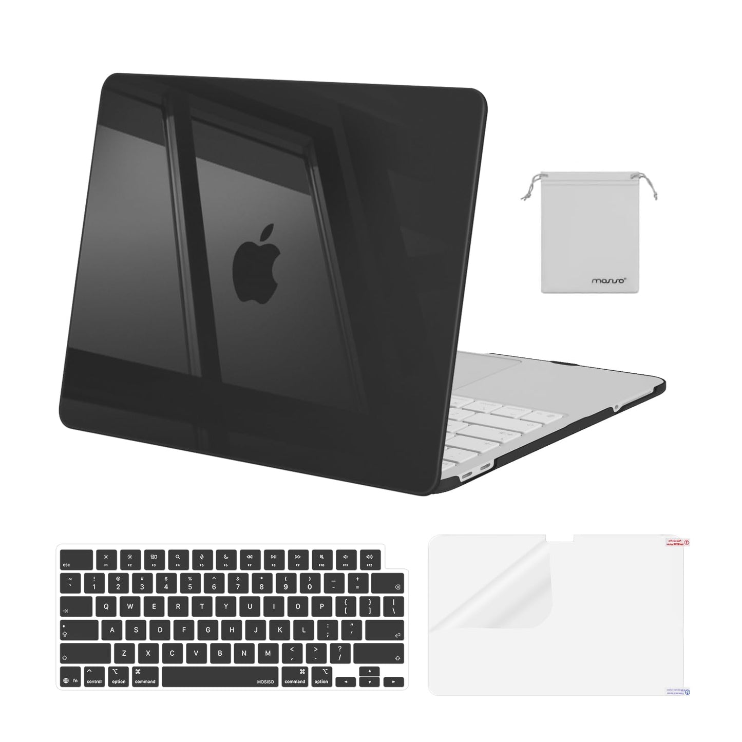 MOSISO Compatible with MacBook Neo Case 13 inch 2026 Release Model A3404 with A18 Pro Chip, 4 in 1 Kit Precision Fit Crack & Scratch Resistant Protective Hard Shell Case Cover, Crystal Clear